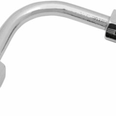 PIPE AN-3X3/8"-24 SHORT 90° CHROME