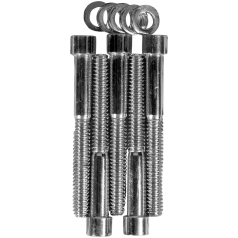 CHROME SOCKET-HEAD TRANSMISSION SIDE COVER BOLT KIT SMOOTH