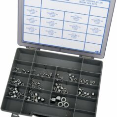 NYLON INSERT NUT ASSORTMENT CHROME