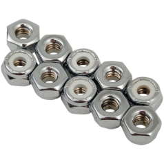 NYLON INSERT NUT 10-24 CHROME