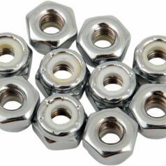 NYLON INSERT NUT 10-32 CHROME