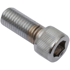 SOCKET-HEAD BOLT 5/16-24X0.625 KNURLED CHROME