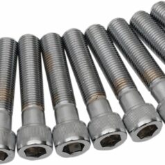 SOCKET-HEAD BOLT 3/8-24X2 KNURLED CHROME