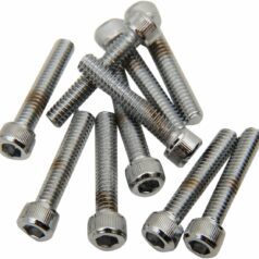 SOCKET-HEAD BOLT 8-32X0.875 KNURLED CHROME