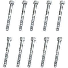 SOCKET-HEAD BOLT 10-24X1.75 KNURLED CHROME