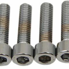 SOCKET-HEAD BOLT 10-32X0.75 KNURLED CHROME