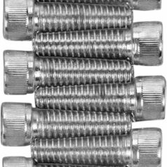 CHROME SOCKET-HEAD LIFTER BASE BOLT KIT KNURLED