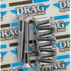 CHROME SOCKET-HEAD TRANSMISSION TOP COVER BOLT KIT KNURLED