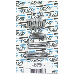 CHROME SOCKET-HEAD PRIMARY/CAM COVER BOLT KIT KNURLED -  57-69