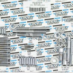CHROME SOCKET-HEAD MOTOR BOLT KIT SMOOTH