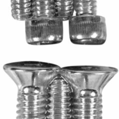 CHROME SOCKET-HEAD S&S SUPER B AIRCLEANER/CARB BOLT KIT KNURLED