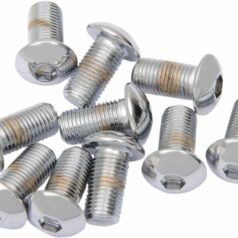BUTTON-HEAD BOLT 3/8-24X1 CHROME