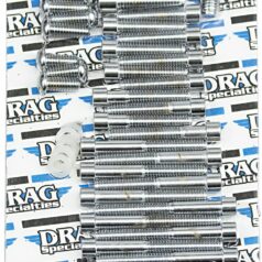 CHROME SOCKET-HEAD PRIMARY/CAM COVER BOLT KIT SMOOTH