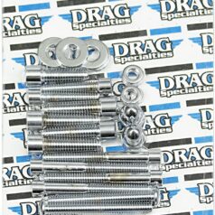 CHROME SOCKET-HEAD TRANSMISSION END COVER BOLT KIT SMOOTH