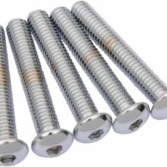 BUTTON-HEAD BOLT 3/8-16X2.25 CHROME