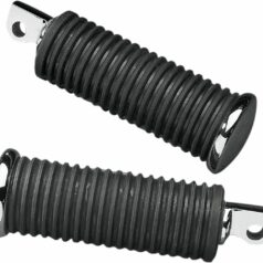 FOOTPEGS RUBBER CHROME-ENDS OEM-STYLE MALE-MOUNT