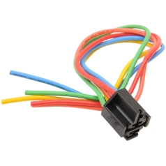 RELAY SOCKET 5-WIRE/ W/ COLORED WIRE