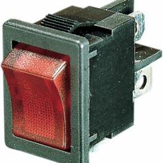 ROCKER SWITCH ON/OFF LIGHTED RED