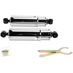 PROGRESSIVE SUSPENSION SERIES 412 STANDARD SHOCK CHROME 91-10 DYNA GLIDE (EXCEPT 00-05 FXDX, FXDXT)