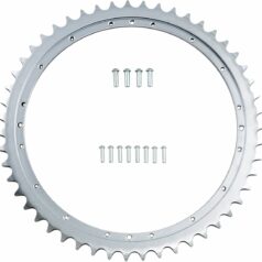 REAR CHAIN SPROCKET W/ RIVETS 51T STEEL/ZINC