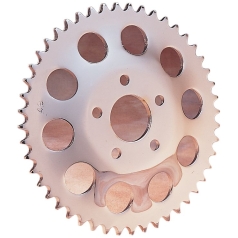 REAR CHAIN SPROCKET OFFSET 0.462" 48T STEEL/CHROME
