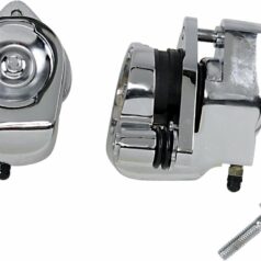 FRONT BRAKE CALIPER KIT CHROME DUAL