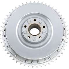 BRAKE DRUM/SPROCKET SET CHROME