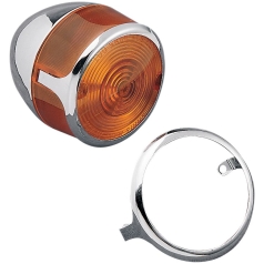 TURN SIGNAL LENS TRIM RINGS CHROME