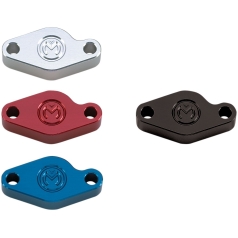 E-BRAKE BLOCK OFF PLATE BLUE