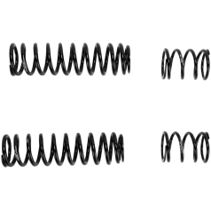 PROGRESSIVE SUSPENSION 13 SERIES DUAL SHOCKS SPRINGS BLACK