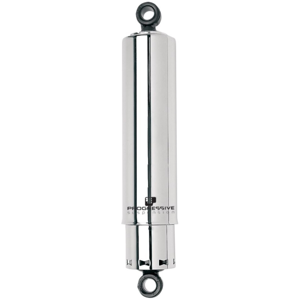 PROGRESSIVE SUSPENSION 412 SERIES HEAVY DUTY AMERICAN-TUNED GAS SHOCKS W/COVER CHROME 11"