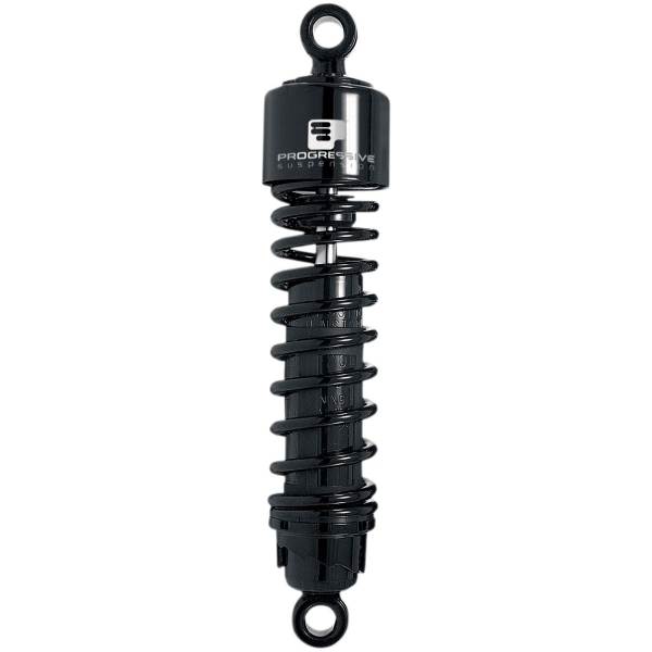 PROGRESSIVE SUSPENSION 412 SERIES AMERICAN-TUNED GAS SHOCKS W/O COVER BLACK 12"