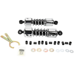 PROGRESSIVE SUSPENSION 412 SERIES DUAL SHOCK ASSEMBLY CHROME 11"