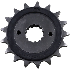 JTF512.17RB FRONT RUBBER CUSHIONED SPROCKET 17 TEETH 520 PITCH NATURAL SCM420 CHROMOLY STEEL ALLOY