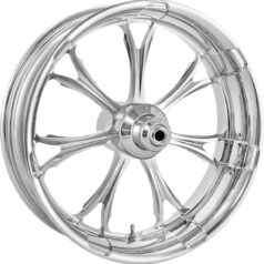 FRONT WHEEL PARAMOUNT ONE-PIECE 21" X 3.5" CHROME DUAL DISC W/ ABS
