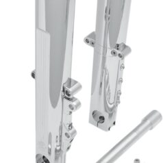 FORK LEG KIT LOWER SINGLE DISC BRAKES CHROME