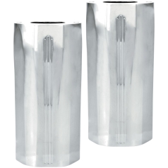 FORK SLIDER COVER TECH CHROME