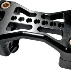 HANDLEBAR CLAMP BRIDGE-STYLE 2" ALUMINUM BLACK