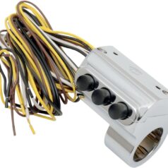 CHROME THREE BUTTON LEFT (CABLE CLUTCH)