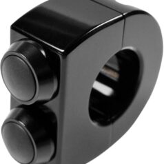 mo-SWITCH 2 PUSH-BUTTON 25,4 MM BLACK HOUSING / BLACK BUTTONS