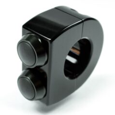 mo-SWITCH 2 PUSH-BUTTON 22 MM BLACK HOUSING / BLACK BUTTONS