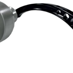 ROUND BEER SCHOONER DUAL TONE BLACK/SILVER LEFT