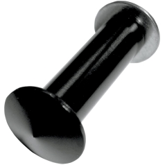 MIRROR HOLE PLUGS BLACK