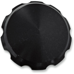 GAS CAP SERRATED SMOOTH BLACK