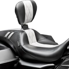 SEAT OUTCAST GT W/DRIVER BACKREST PLEATED BLACK/WHITE