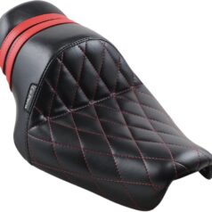 SEAT STUBS SPOILER DIAMOND STITCHED BLACK W/RED SPEED STRIPES