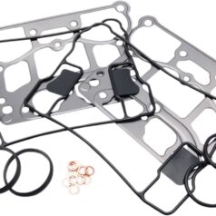 ROCKER BOX REBUILD GASKET KIT S&S "DIE CAST BOX" TC