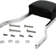 SHORT SQUARE SISSY BAR CHROME WITH PAD HONDA