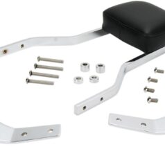 SHORT SQUARE SISSY BAR CHROME WITH PAD YAMAHA