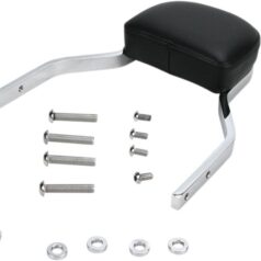 MINI SQUARE SISSY BAR CHROME WITH PAD HONDA